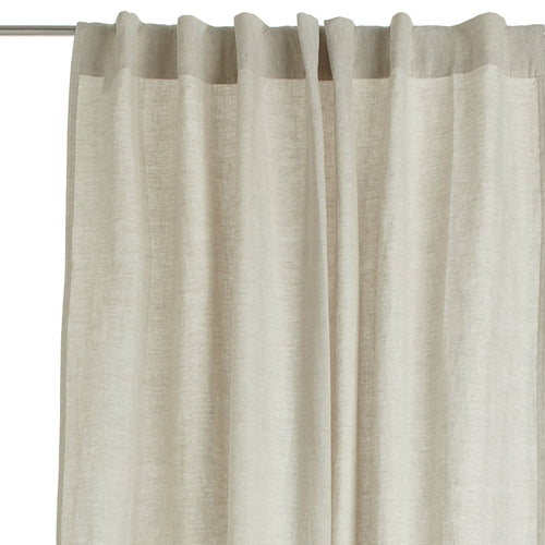 Cataya Linen Curtain natural & charcoal, 100% linen | URBANARA curtains