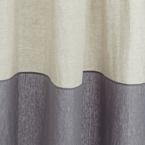 Cataya Linen Curtain natural & charcoal, 100% linen | High quality homewares