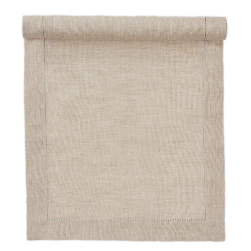 Cavaillon Table Runner gold & natural, 87% linen & 13% lurex