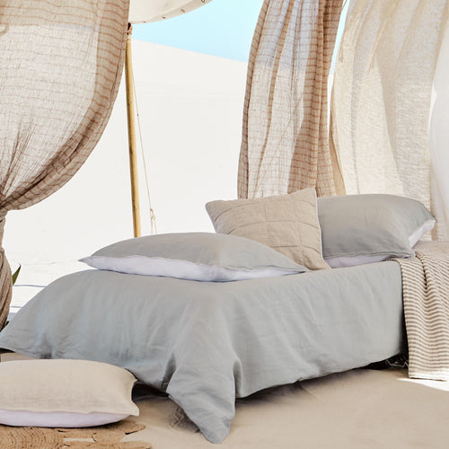 Cercosa Bed Linen in green grey & white | Home & Living inspiration | URBANARA