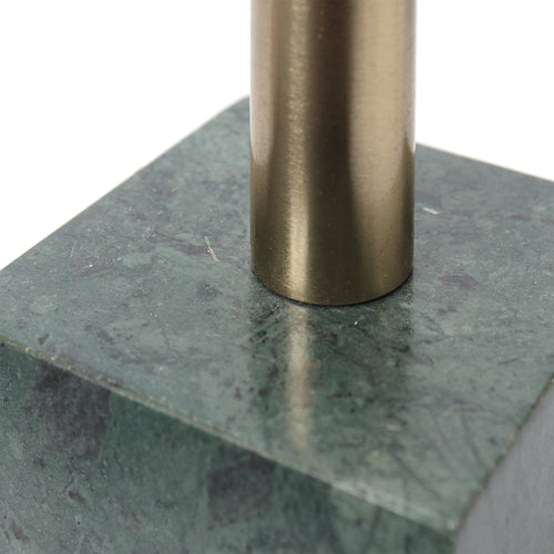 Chambal candle holder, green, 100% marble | URBANARA candles & scents