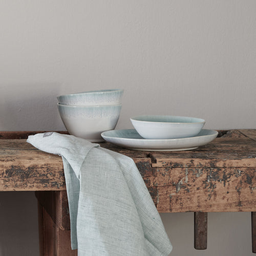 Caima Plate Set blue grey, 100% ceramic | High quality homewares