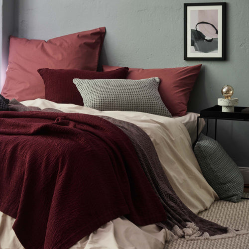Perpignan Pillowcase in raspberry rose | Home & Living inspiration | URBANARA