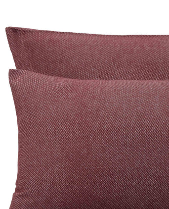 Coelho duvet cover, bordeaux red & natural white, 100% cotton