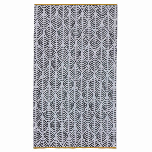 Coimbra beach towel, black & white, 100% cotton
