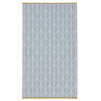 Coimbra beach towel, light grey green & white, 100% cotton