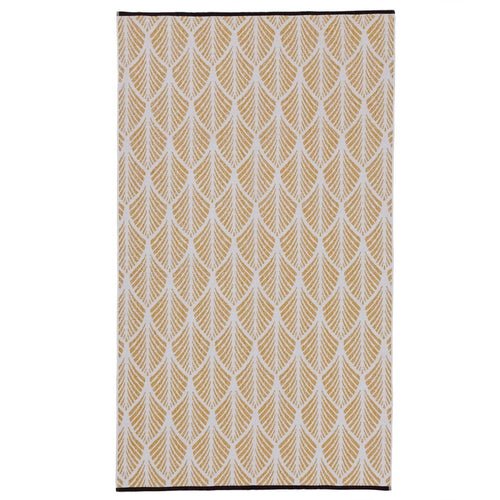 Coimbra beach towel, mustard & white, 100% cotton