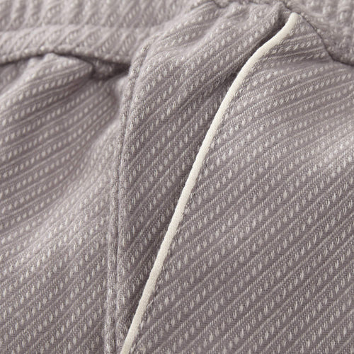 Coja pyjama, grey & natural white, 100% cotton | URBANARA nightwear