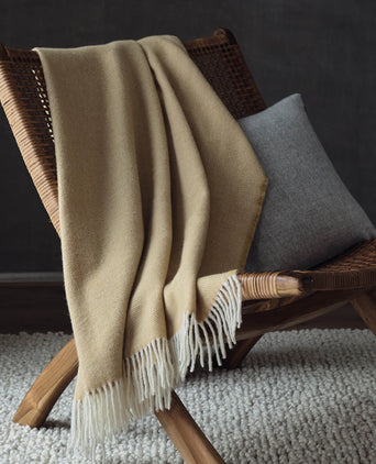 Corcovado Alpaca Blanket mustard, 50% alpaca wool & 50% merino wool