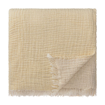 Blanket Couco Butter & Natural white, 100% Cotton