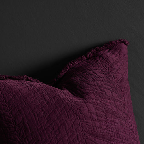 Ruivo cushion cover, bordeaux red, 100% cotton |High quality homewares