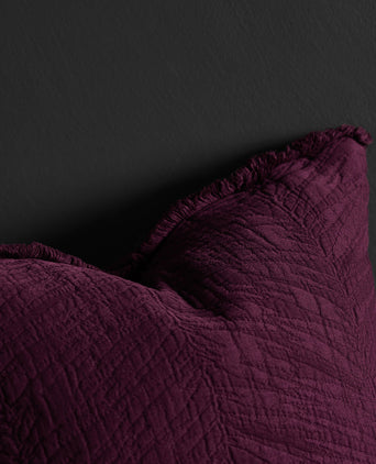 Ruivo cushion cover, bordeaux red, 100% cotton