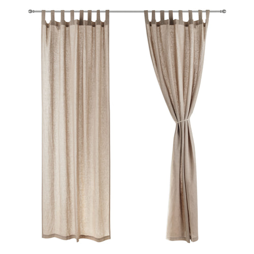 Cuyabeno Curtain taupe, 100% linen | URBANARA curtains