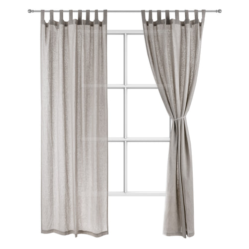 Cuyabeno Linen Curtain grey, 100% linen