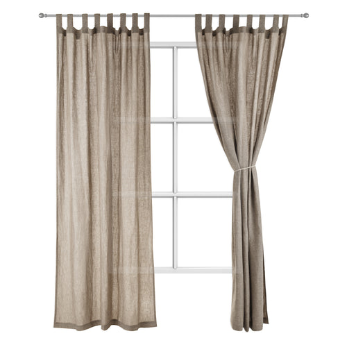 Cuyabeno Linen Curtain taupe, 100% linen