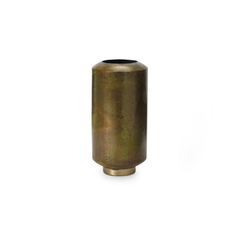 Dapoli Vase brass & mustard, 100% metal