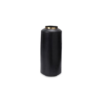 Dapoli Vase black & brass, 100% metal