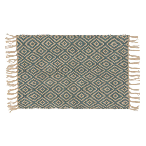 Dasheri Doormat green grey & off-white, 100% jute