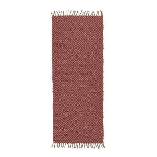 Dasheri Runner red, 100% jute | URBANARA runners