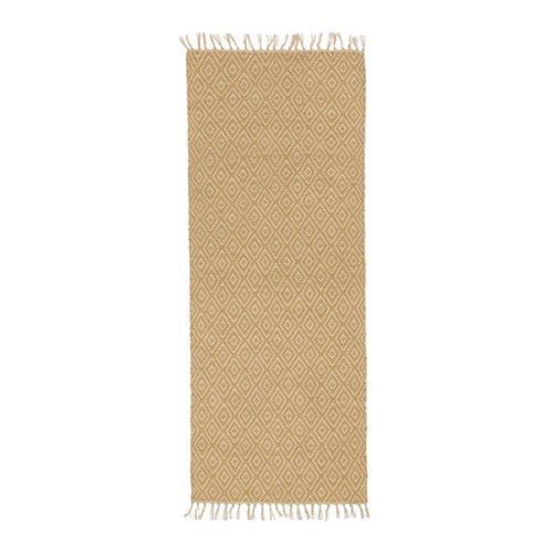 Dasheri Runner mustard & cream, 100% jute | URBANARA runners