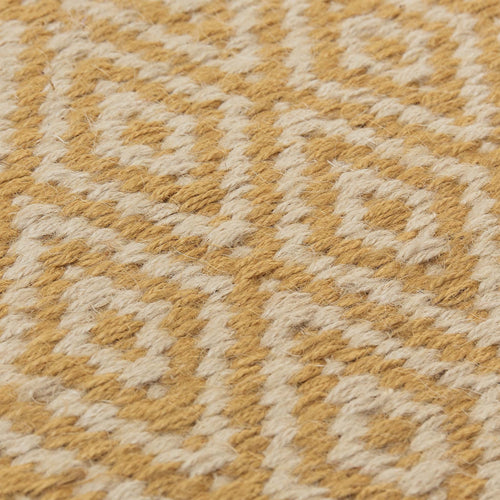 Dasheri Runner mustard & cream, 100% jute | High quality homewares