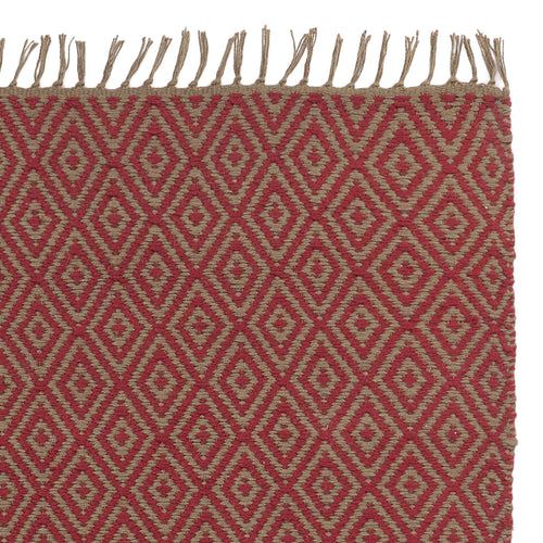 Dasheri Rug red, 100% jute