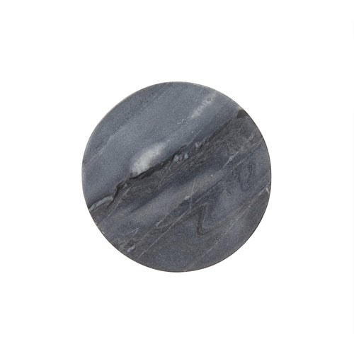Diu coaster, black, 100% marble | URBANARA coasters & trivets