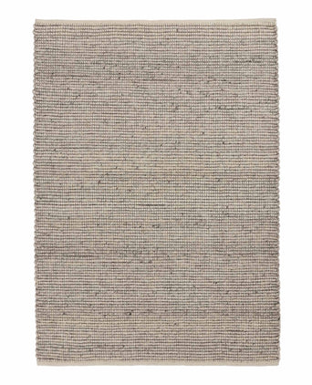 Domar Wool Rug [Ivory melange/Grey]