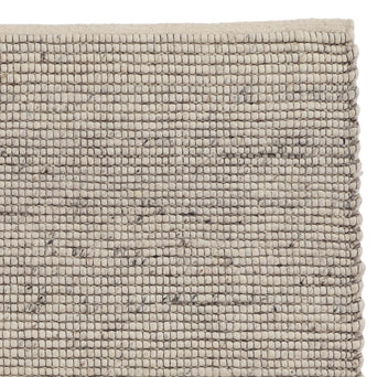 Domar Wool Rug [Ivory melange/Grey]