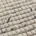 Domar Wool Rug [Ivory melange/Grey]