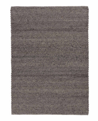 Domar Wool Rug [Grey melange/Grey]