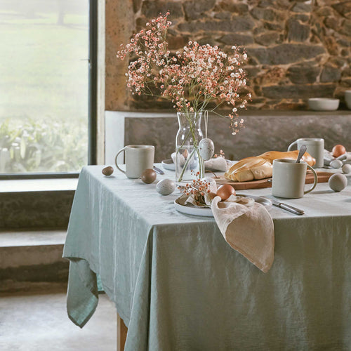 Sage green Table Cloth Miral | Home & Living inspiration | URBANARA