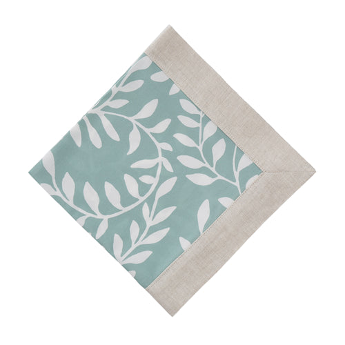 Eixo Napkin Set in grey green & white & natural | Home & Living inspiration | URBANARA