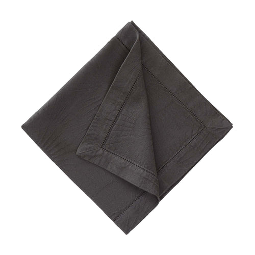 Espinho Napkin Set charcoal, 100% cotton