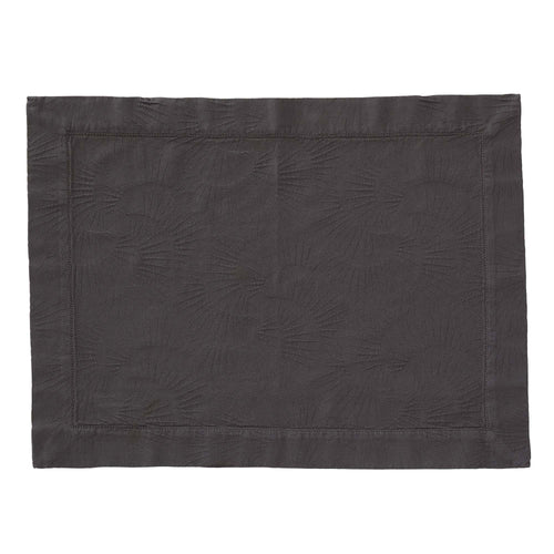 Espinho Place Mat Set charcoal, 100% cotton