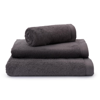 Faia Towel charcoal, 100% organic cotton