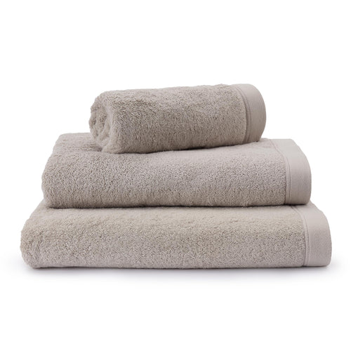 Faia Towel stone grey, 100% organic cotton