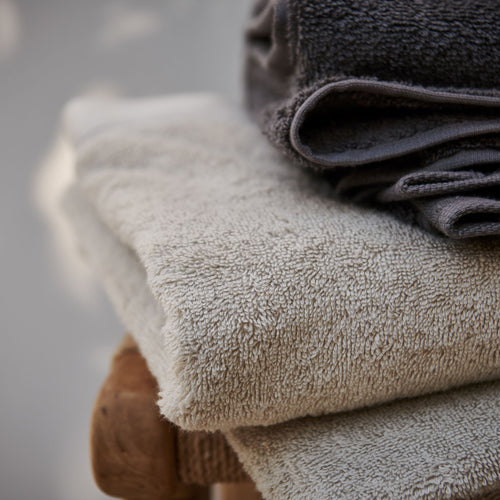 Faia Towel in stone grey | Home & Living inspiration | URBANARA