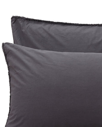 Fajao duvet cover, charcoal, 100% combed cotton