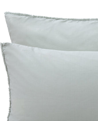 Fajao duvet cover, mist green, 100% combed cotton