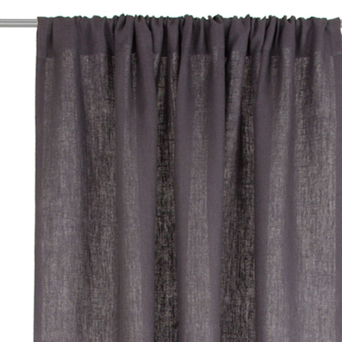 Fana Linen Curtain charcoal, 100% linen | High quality homewares