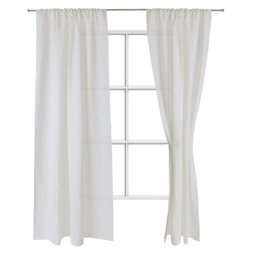 Fana Linen Curtain natural white, 100% linen