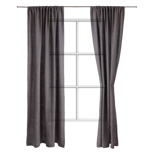 Fana Curtain grey, 100% linen