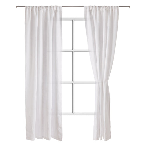 Fana Linen Curtain white, 100% linen
