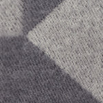 Farum Merino Blanket light grey & grey, 100% merino wool | High quality homewares
