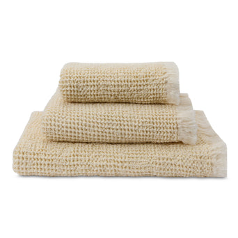 Hand Towel Favolha Butter & Natural, 60% Cotton & 40% Linen