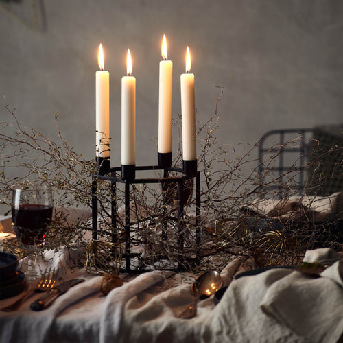 Indore candle holder in black | Home & Living inspiration | URBANARA