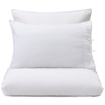 Figuera pillowcase, white, 100% linen