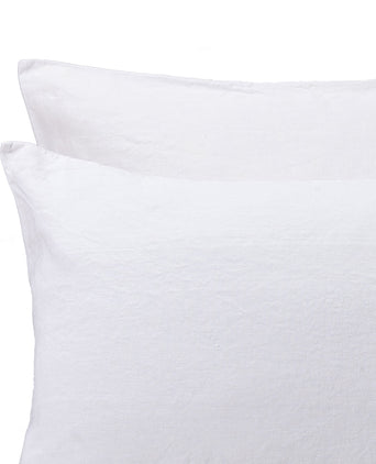 Figuera pillowcase, white, 100% linen