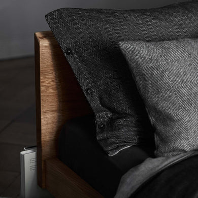 Agrela Flannel Bed Linen charcoal & light grey, 100% cotton